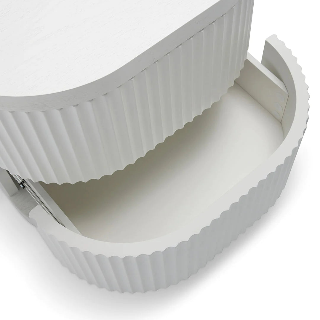 Elino Bedside Table - White