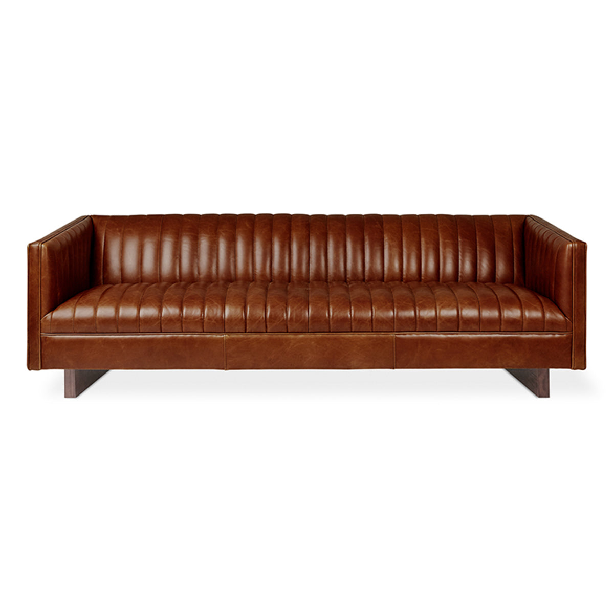 Wallace Sofa (Saddle Brown).