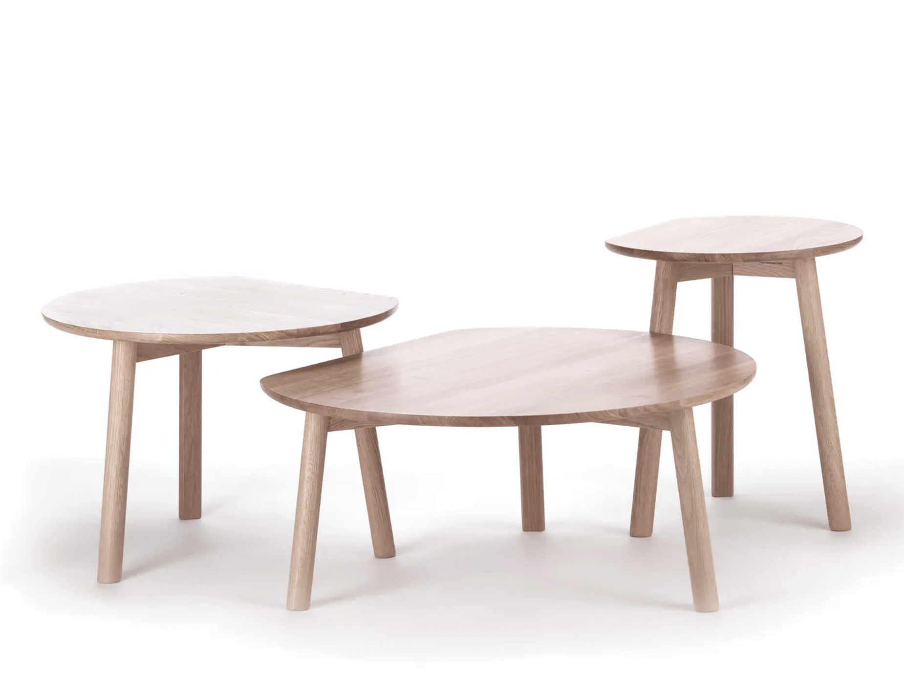 YYY Round Coffee Table - Natural Oak