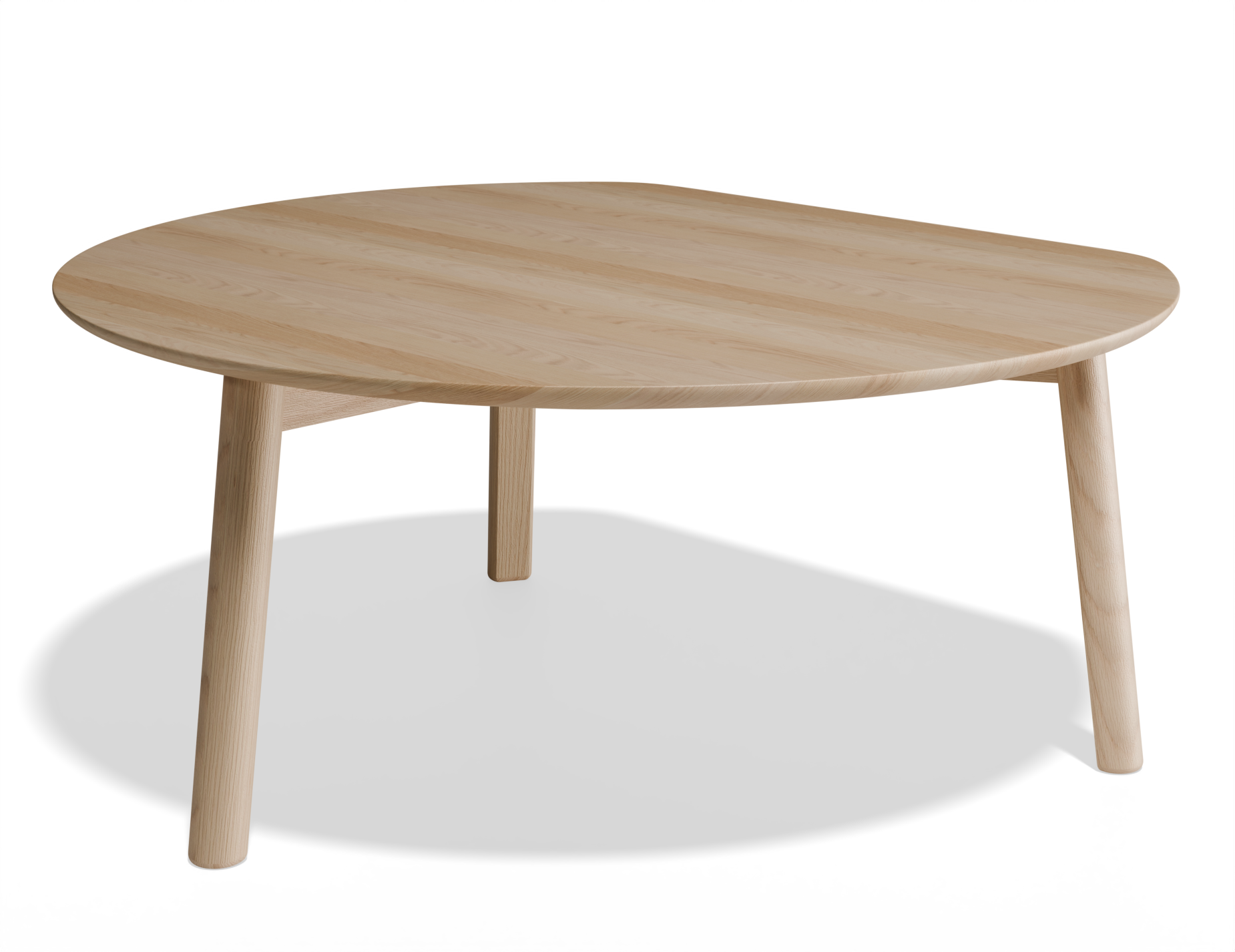 YYY Round Coffee Table - Natural Oak