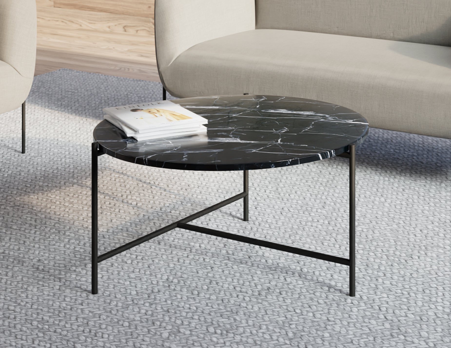 Nexus Marble Round Coffee Table