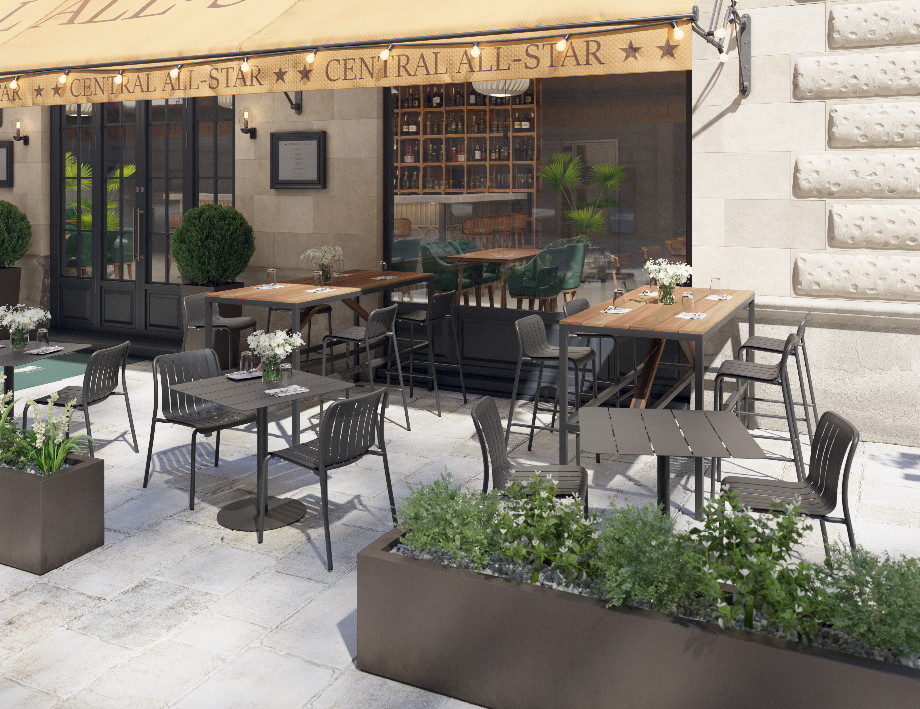 Roku Bar Stool - Outdoor