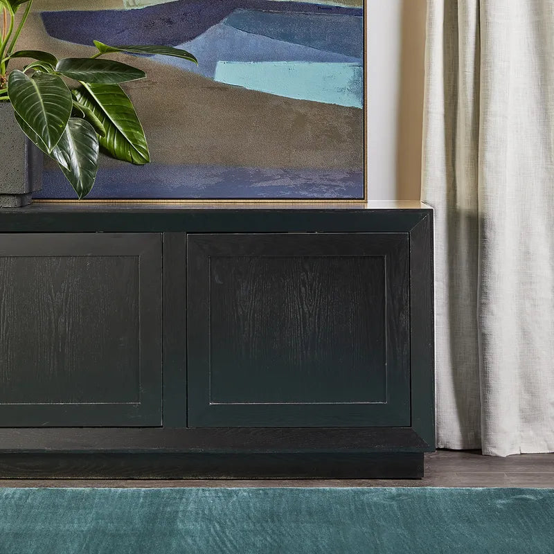 Balmain Oak Buffet - Large - Black