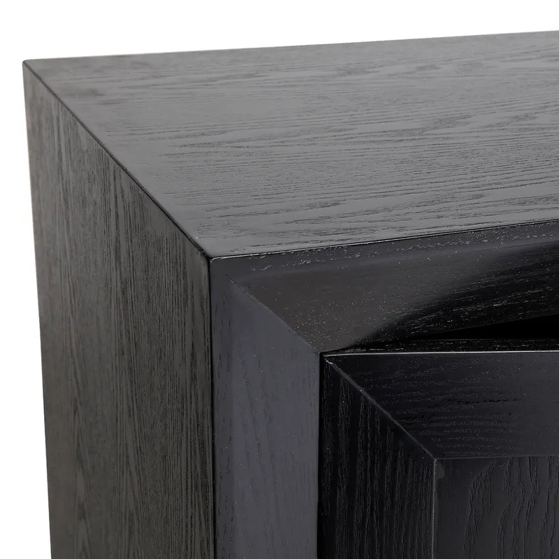 Balmain Oak Buffet - Large - Black