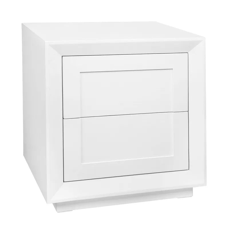 Balmain Tall Bedside Table - White