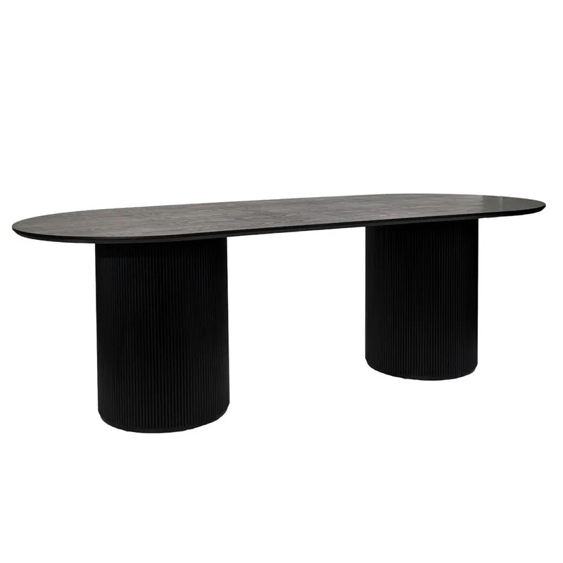 Arlo Oval Dining Table - Black