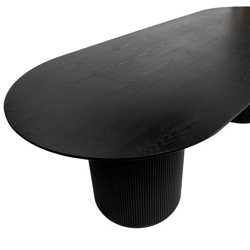 Arlo Oval Dining Table - Black
