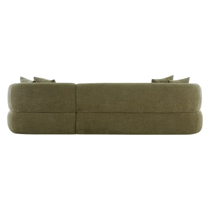 Greenwich 3 Seater Sofa with Chaise - Sage Chenille