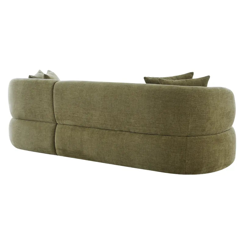 Greenwich 3 Seater Sofa with Chaise - Sage Chenille