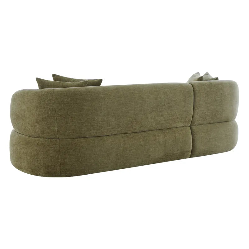 Greenwich 3 Seater Sofa with Chaise - Sage Chenille