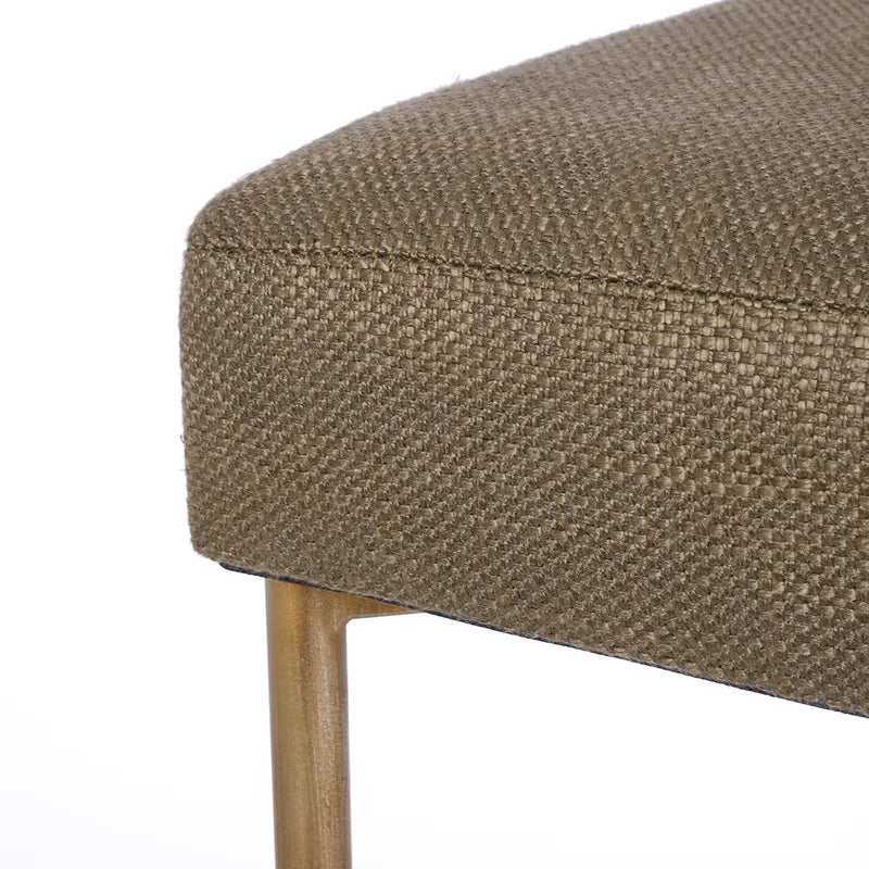 Leon Kitchen Stool - Chocolate Linen