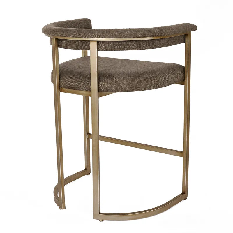 Dino Kitchen Stool - Chocolate Linen