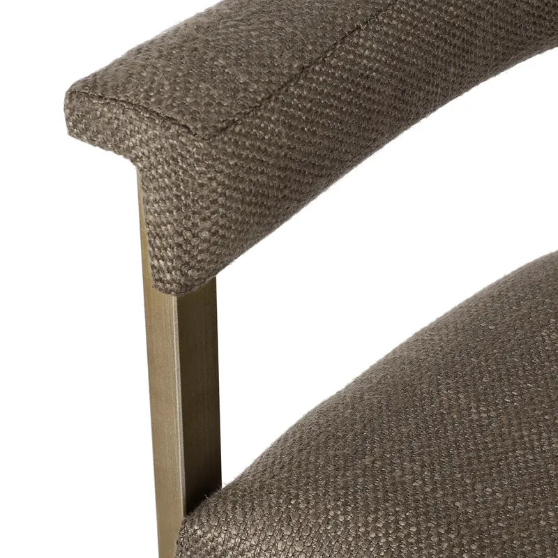 Dino Kitchen Stool - Chocolate Linen