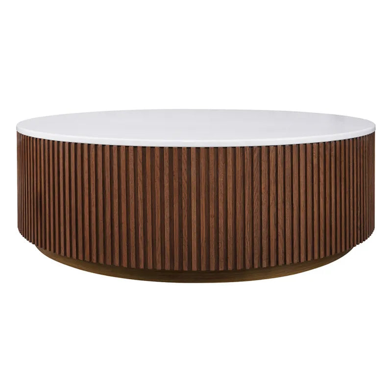 Mason Round Coffee Table - Walnut