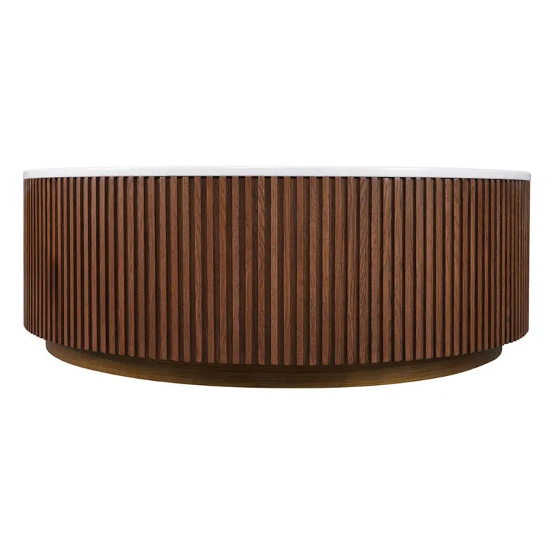 Mason Round Coffee Table - Walnut