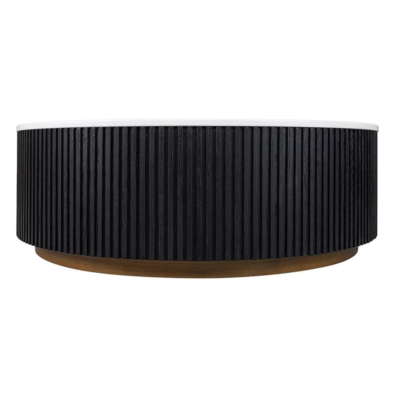 Mason Round Coffee Table - Black