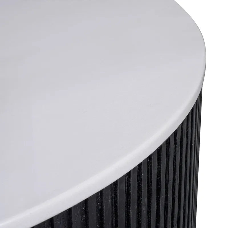 Mason Round Coffee Table - Black