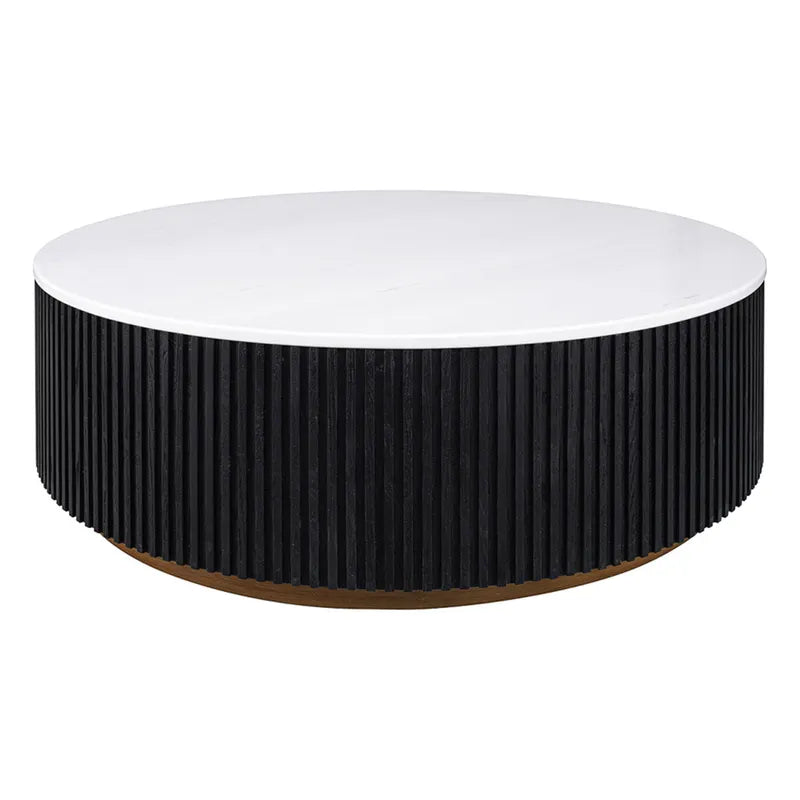 Mason Round Coffee Table - Black
