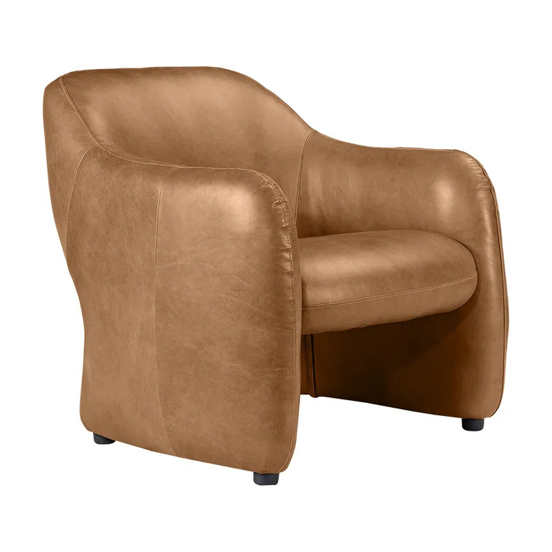 Clifton Arm Chair - Light Brown Leather