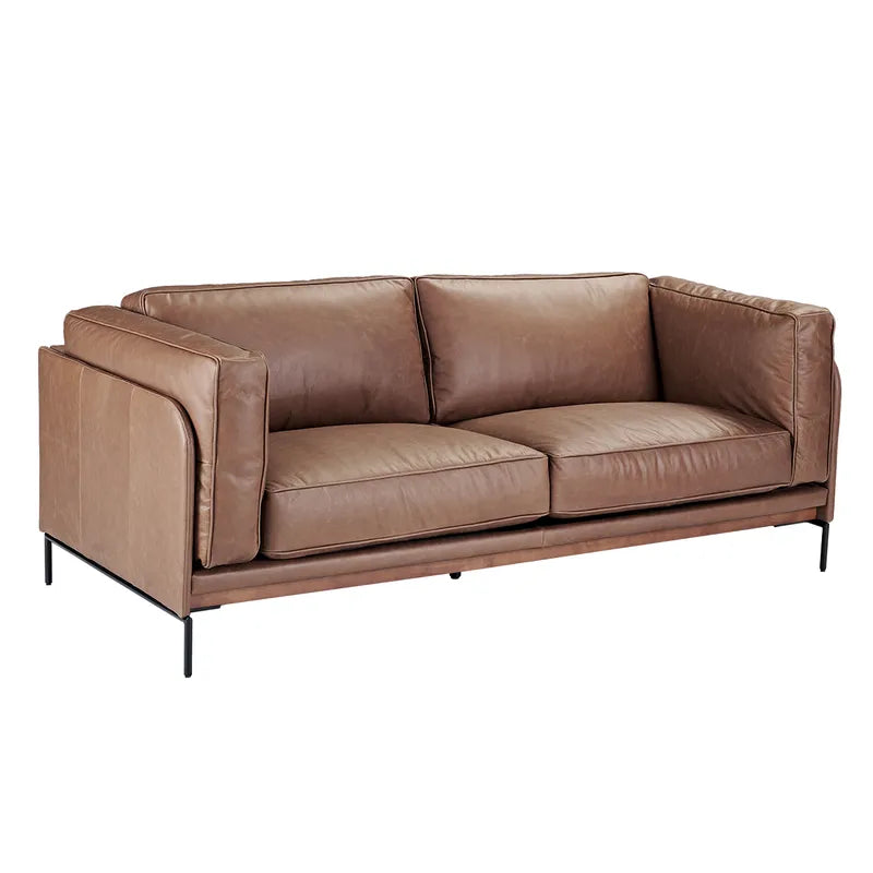 Keaton 2.5 Seater Sofa - Dark Brown Leather