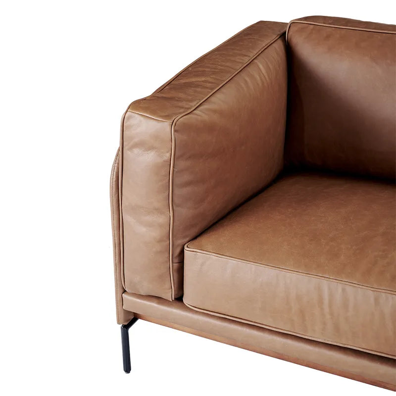 Keaton 2.5 Seater Sofa - Dark Brown Leather