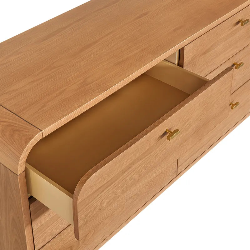 Chisholm 6 Drawer Chest - Natural Oak