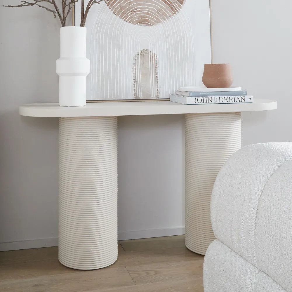 Letitia Console Table - Ecru