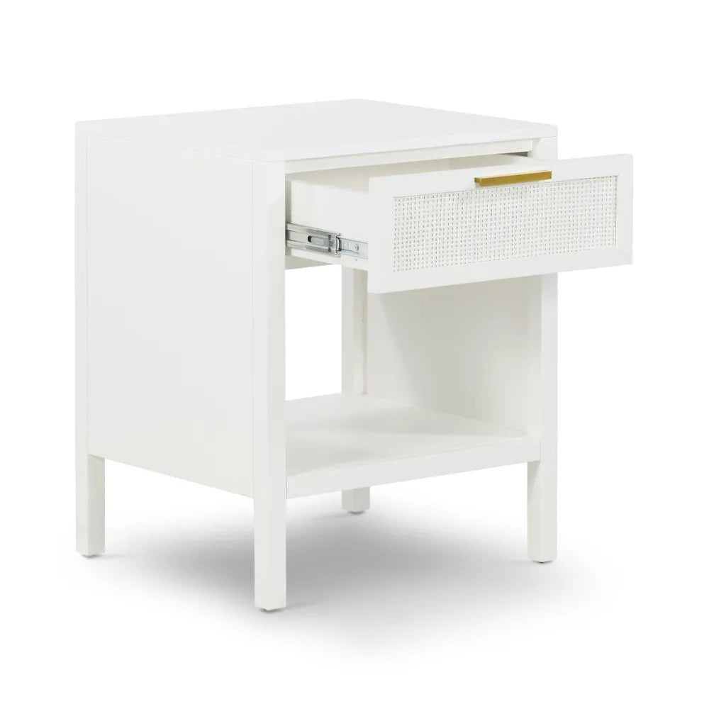 Santorini Bedside Table - White
