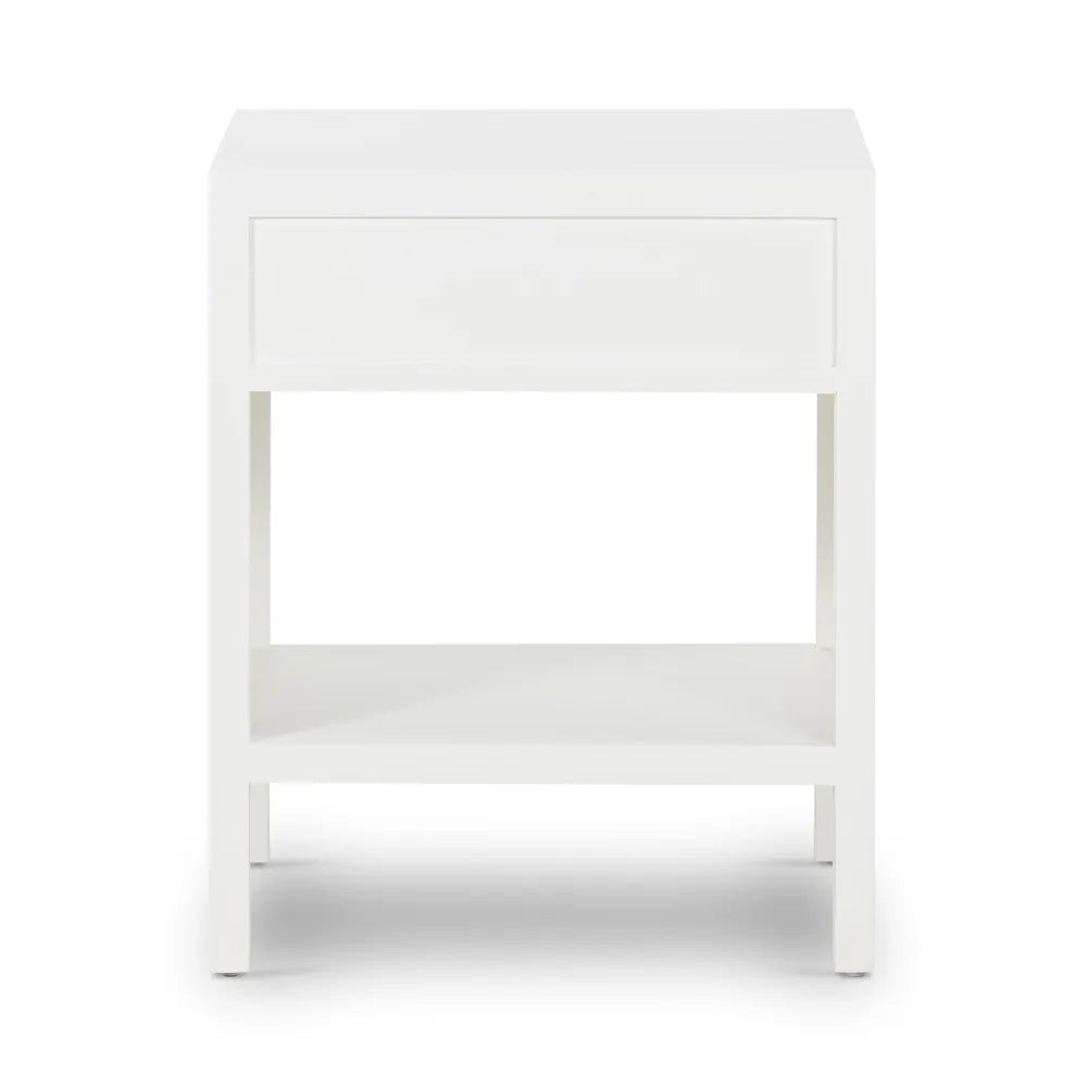 Santorini Bedside Table - White
