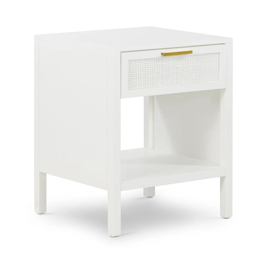 Santorini Bedside Table - White