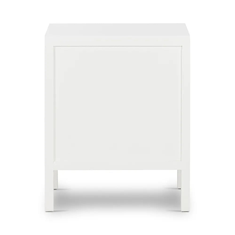 Santorini Bedside Table With 3 Drawers - White