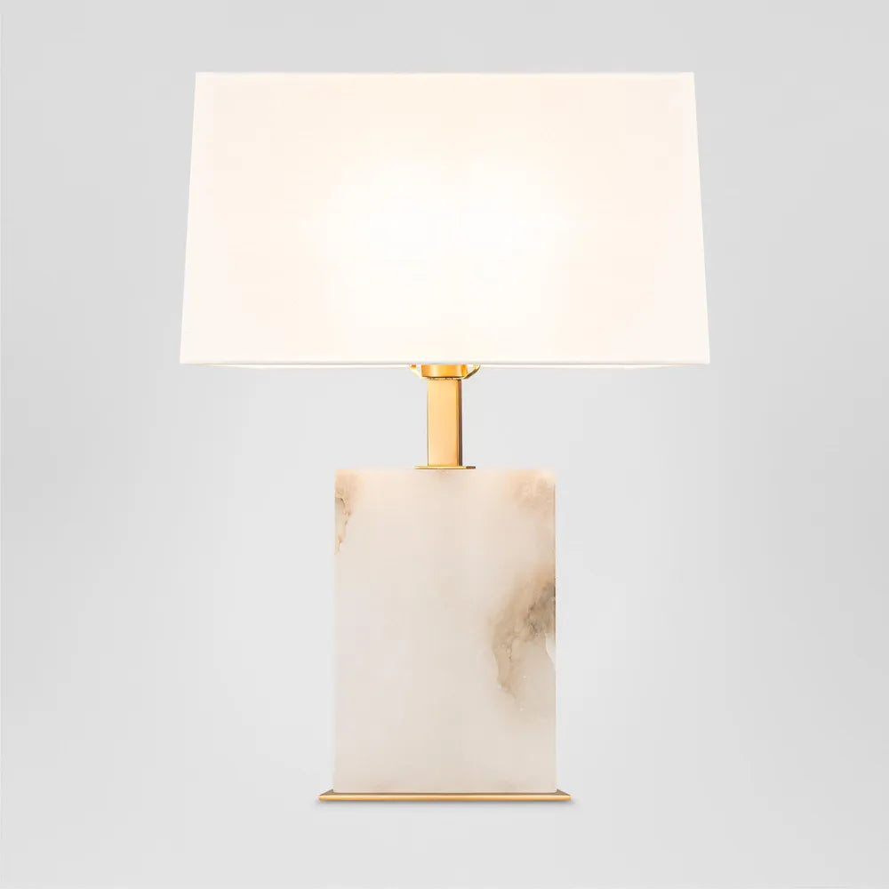 Roco Alabaster Table Lamp With Shade