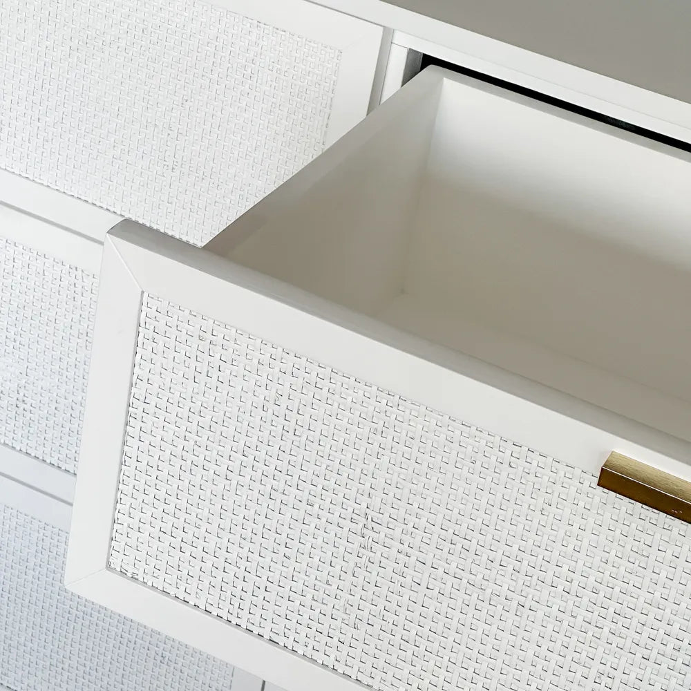 Santorini Dresser 6 Drawers - White