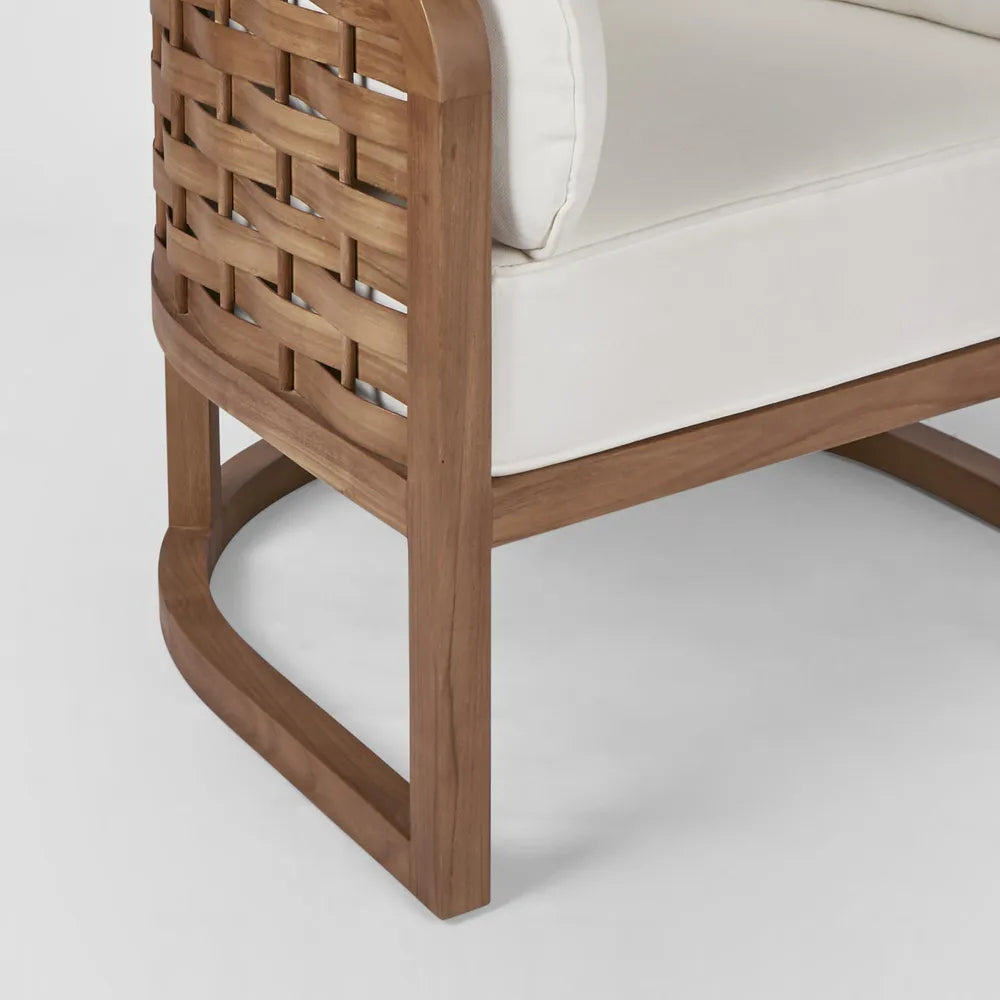 Weave Teak Armchair - Outdoor