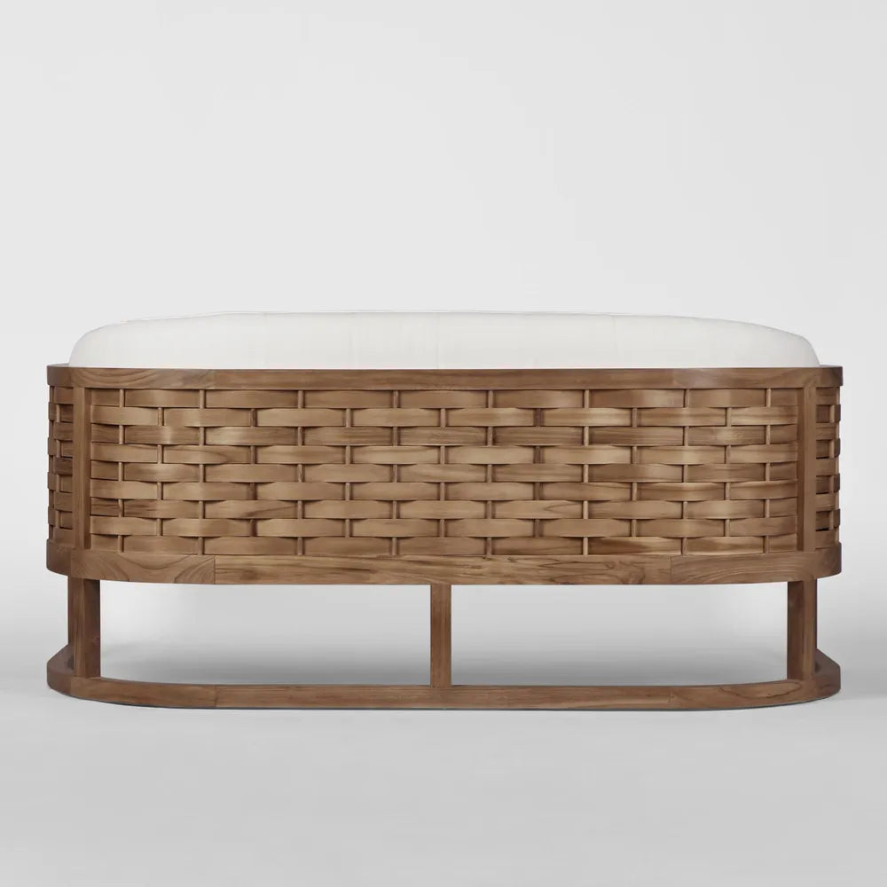 Weave Teak Indoor/Outdoor Sofa