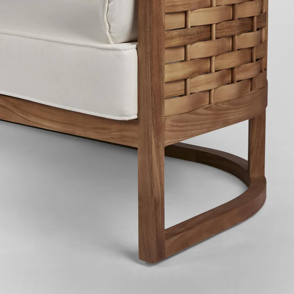 Weave Teak Indoor/Outdoor Sofa