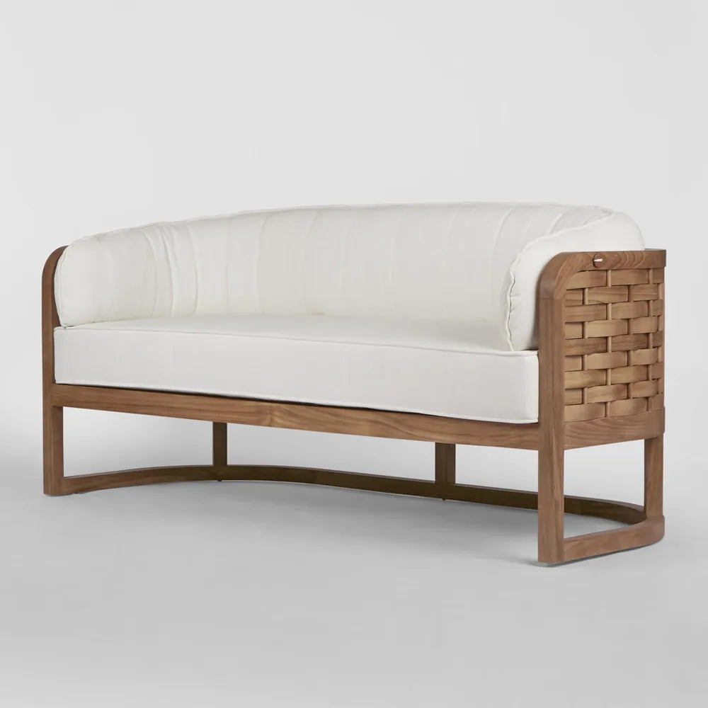 Weave Teak Indoor/Outdoor Sofa