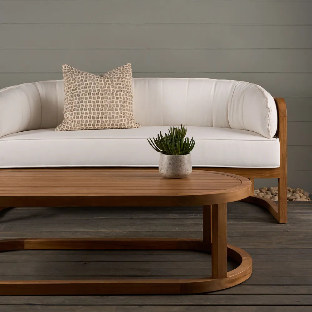 Weave Teak Indoor/Outdoor Sofa