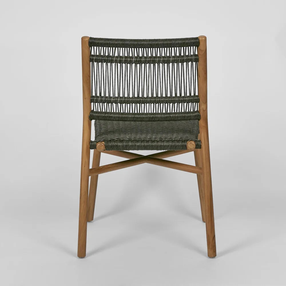Wategos Teak Indoor/Outdoor Dining Chair- Charcoal
