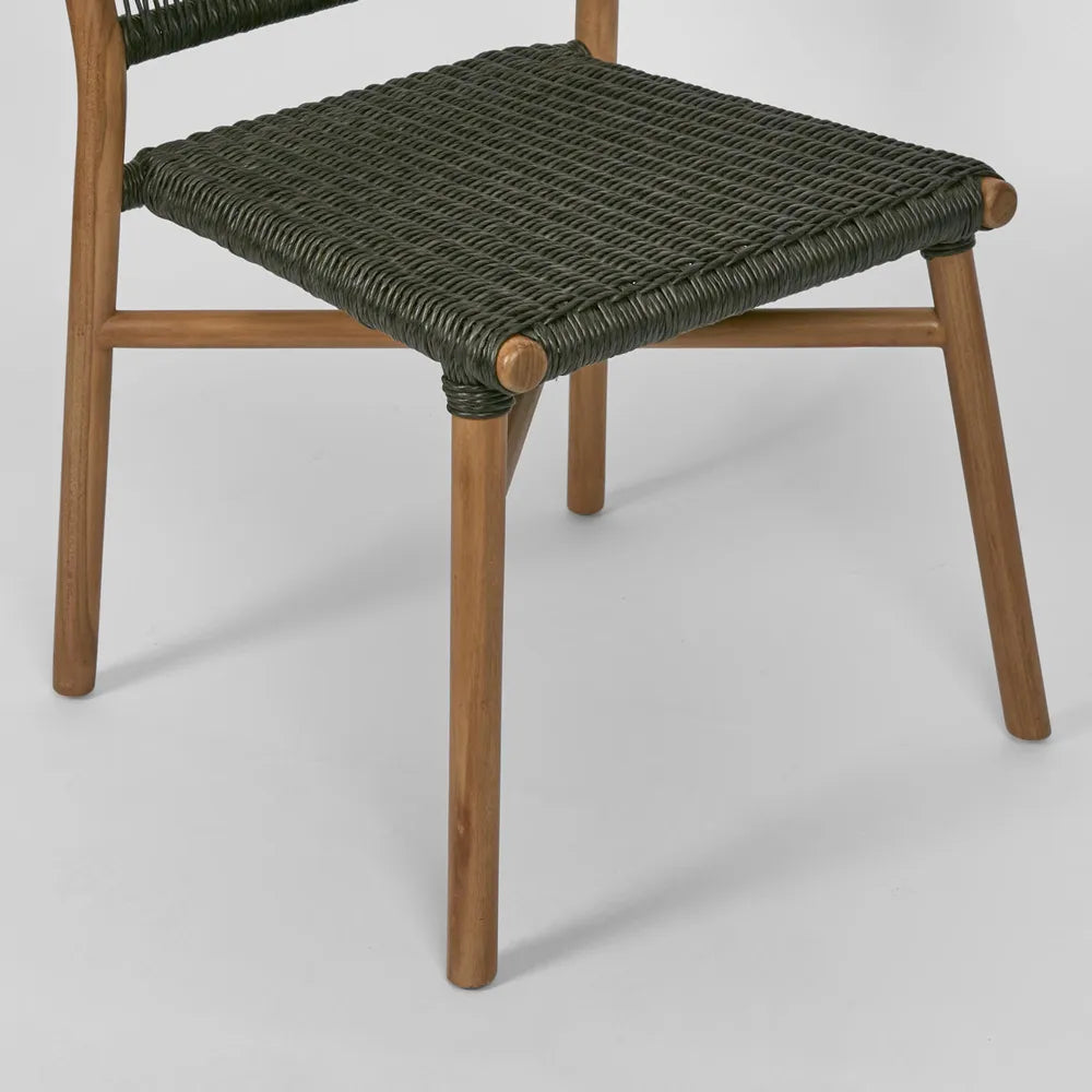 Wategos Teak Indoor/Outdoor Dining Chair- Charcoal