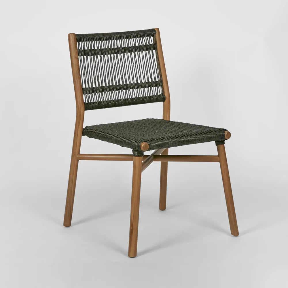 Wategos Teak Indoor/Outdoor Dining Chair- Charcoal