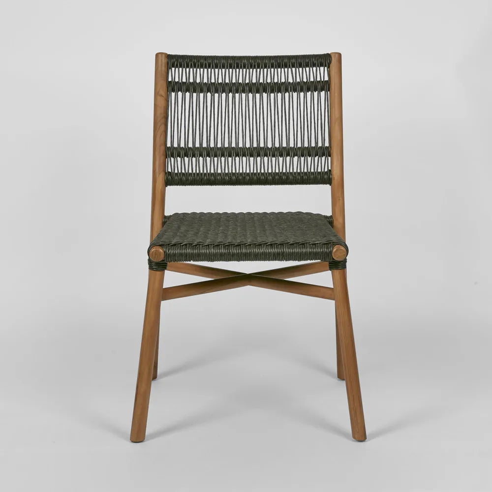 Wategos Teak Indoor/Outdoor Dining Chair- Charcoal
