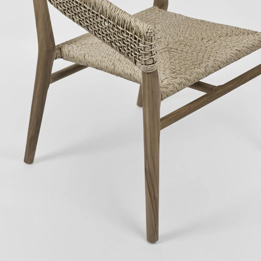 Cove Teak Outdoor Dining Chair - Natural