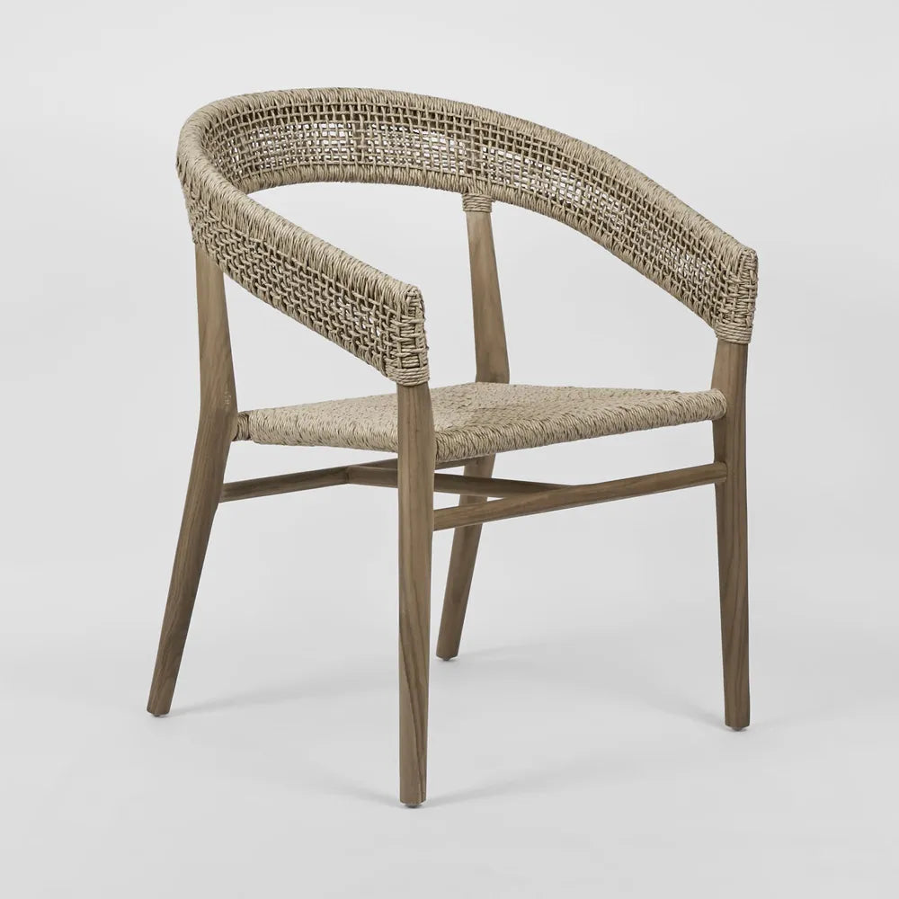 Cove Teak Outdoor Dining Chair - Natural