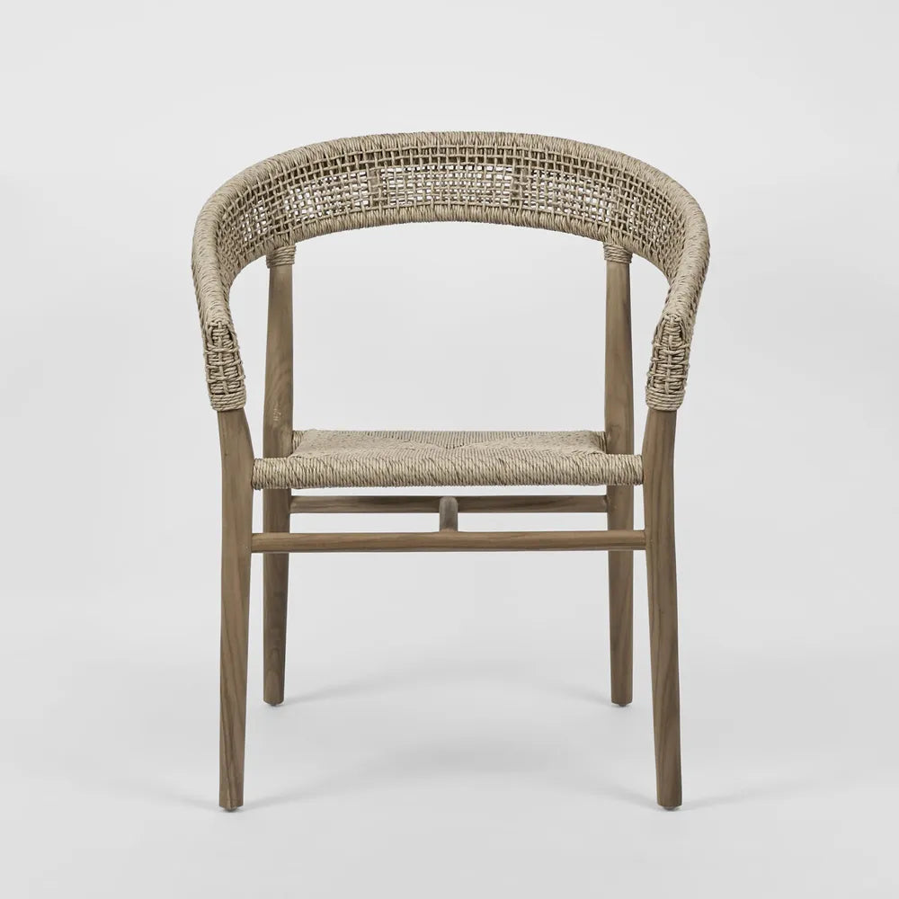 Cove Teak Outdoor Dining Chair - Natural