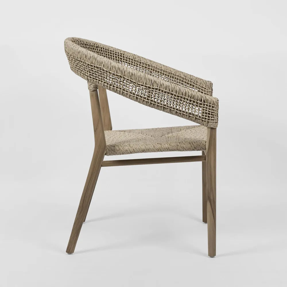 Cove Teak Outdoor Dining Chair - Natural