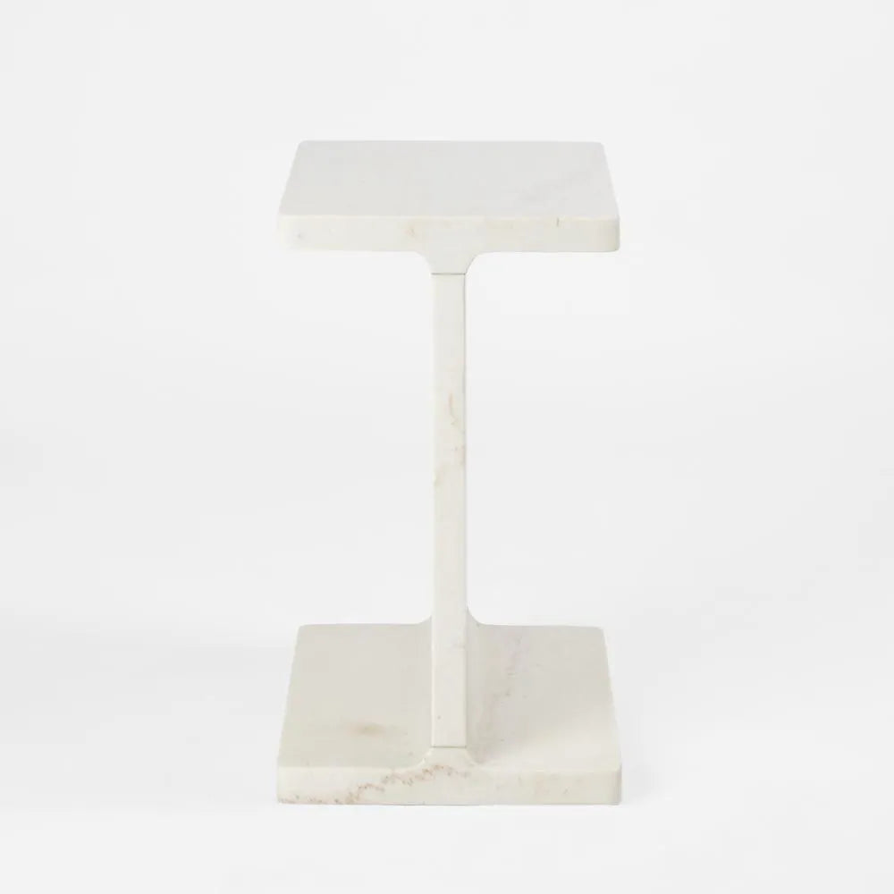 Iza I Beam Side Table - White