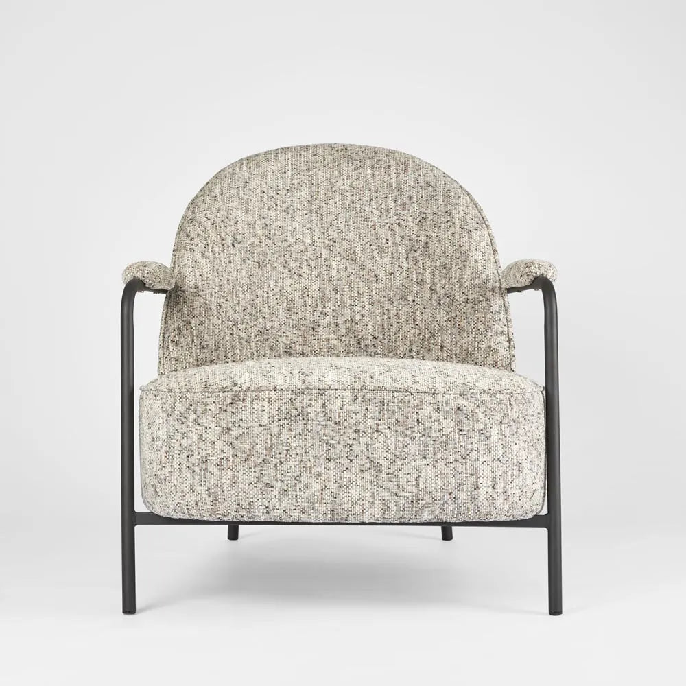 Bon Armchair - Black/Grey Fabric