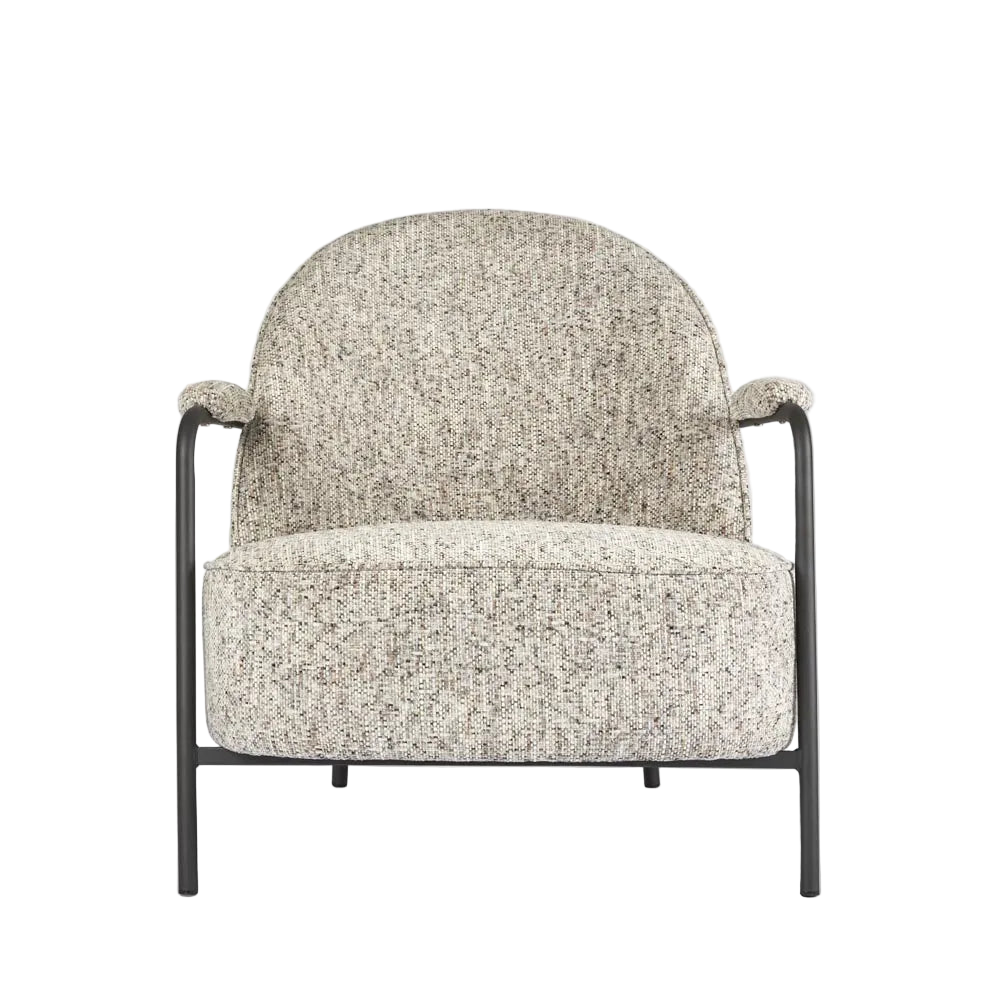 Bon Armchair - Black/Grey Fabric