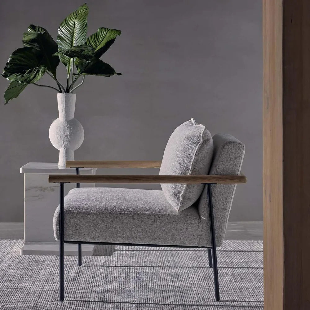 Liam Armchair - Ivory/Natural